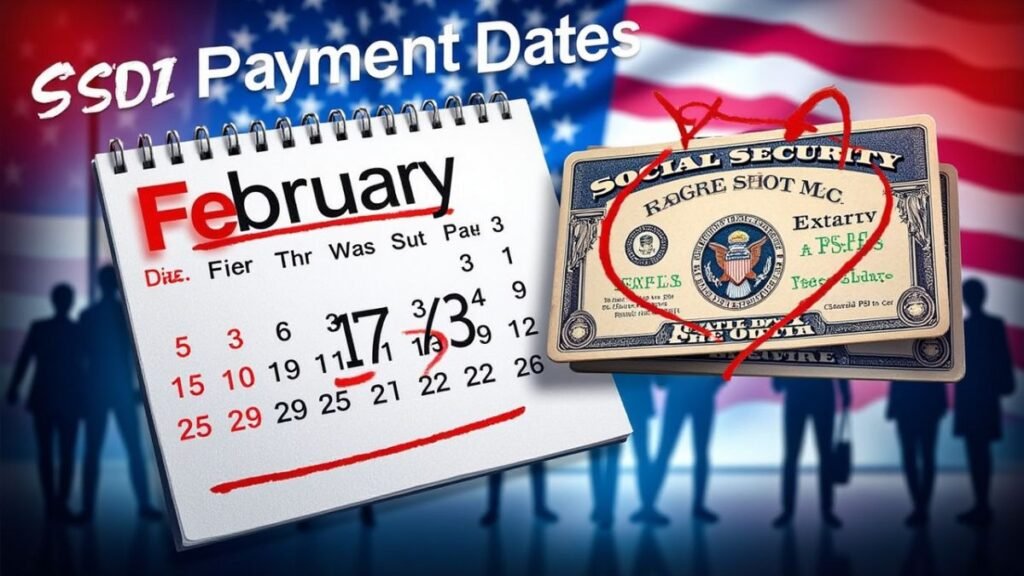 SSDI payments after Washington’s Birthday (Presidents Day) in February